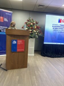 Sonsoles Mories, directora del área de Desarrollo Económico y Medio Ambiente de FIAP, durante su intervención en el lanzamiento del proyecto