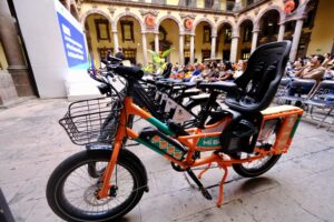 Bicicletas durante el acto de presentación del Plan Maestro MiBici