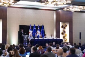 El director del Programa COPOLAD III en la FIAP, Borja Díaz, durante su discurso 